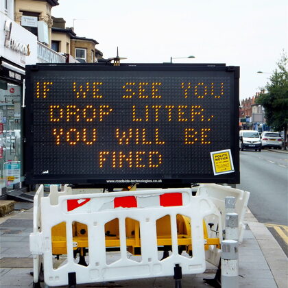 IF WE SEE YOU DROP LITTER YOU WILL BE FINED