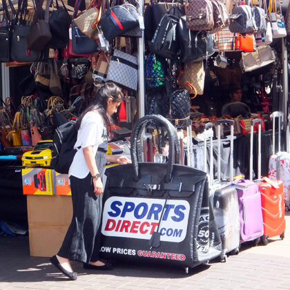 Sports Direct Birkin Bag Ilford Market, East London