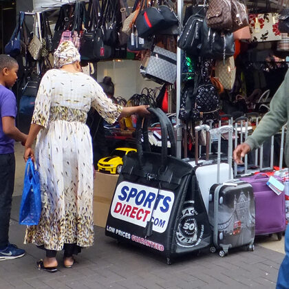 Sports Direct Birkin Bag Ilford Market, East London