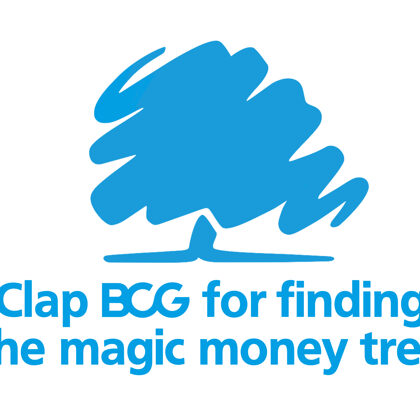 Clap BCG for finding the magic money tree