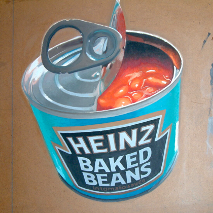 Can of Beans (Oil on Board 2003) www.facebook.com/ctttdining
