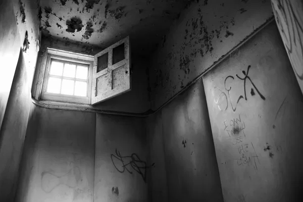 Padded cell in West Park Mental Hospital Psychiatric Asylum
