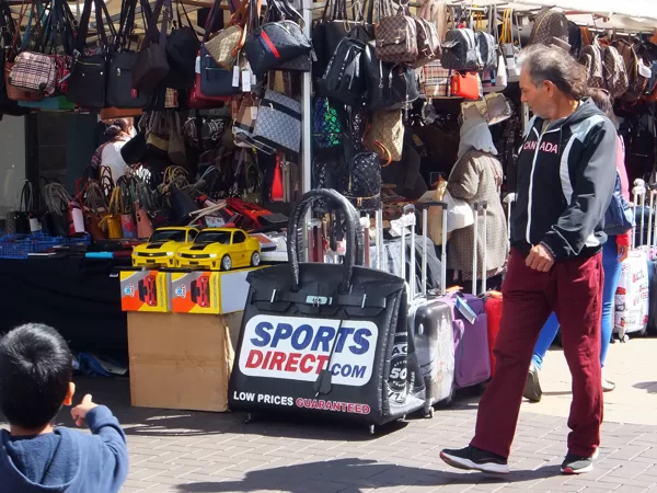 Sports Direct Birkin Bag Ilford Market, East London