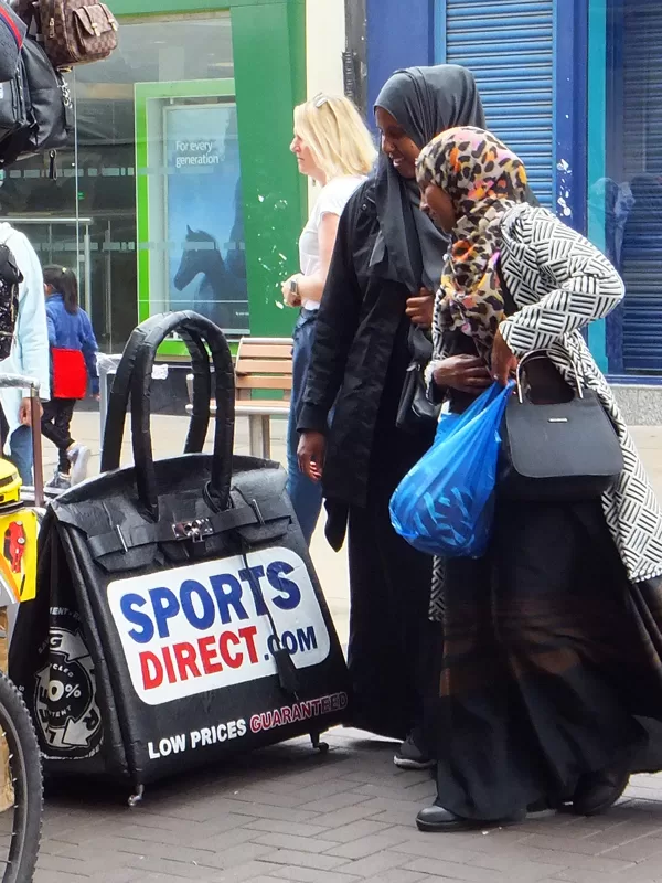 Sports Direct Birkin Bag Ilford Market, East London