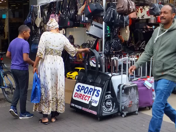 Sports Direct Birkin Bag Ilford Market, East London