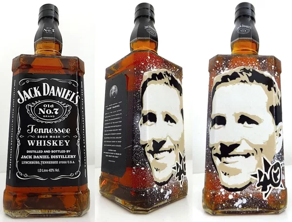 JD (Spray Paint on Glass 2014)
