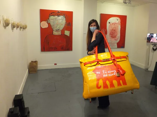 Sainsburys Birkin Bag at Espacio Gallery, East London