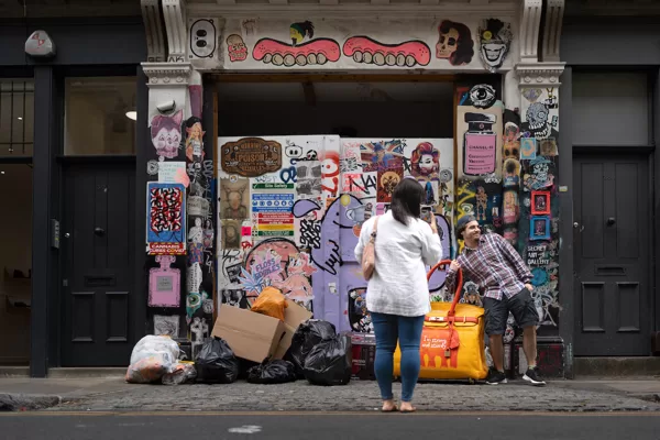 SAINSBURY'S BIRKIN BAG Outside Secret Art London Gallery